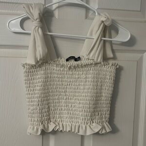 Women’s size 10 tie shoulder crop top